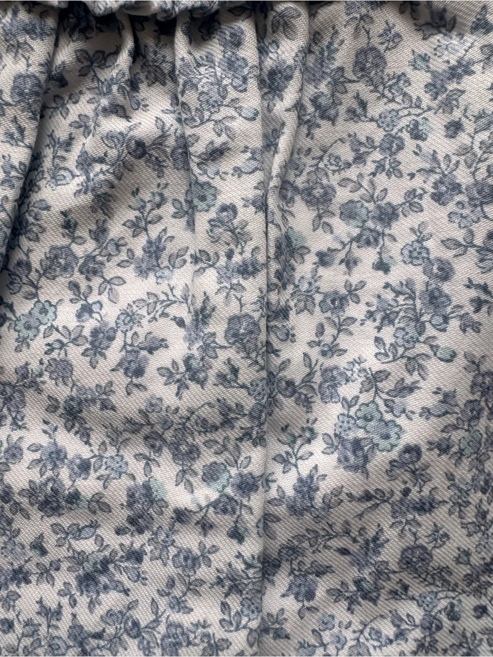 Anavini Blue Floral Diaper Cover Dress